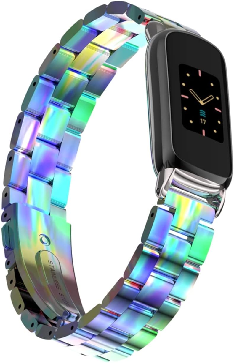 Metal Watchband for Fitbit Inspire 3, Stainless Steel Wrist Strap Bracelet Replacement for Smartwatch