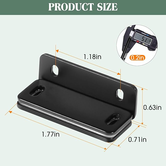 Ultra Thin Cabinet Door Magnets Catch,Magnetic Door Catch,Cabinet Latch Magnetic Closures for Kitchen Closet and Cupboard Wardrobe (White Magnetic 8P)