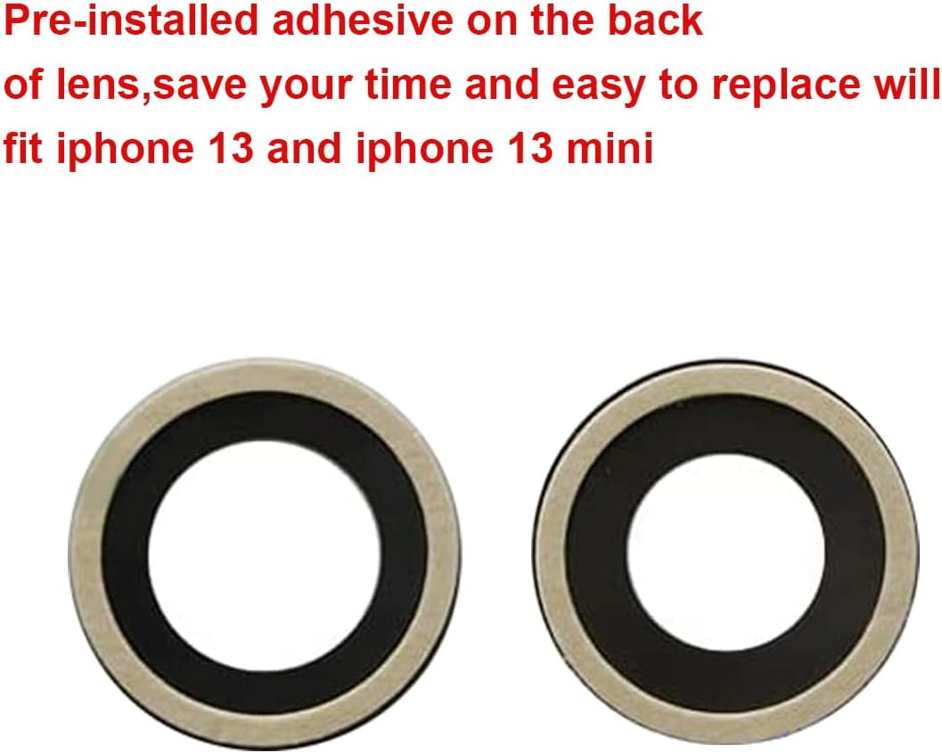 OEM Rear Back Camera Glass Lens Replacement for iPhone 13 and iPhone 13 Mini with Pre-Installed Adhesive and Repair