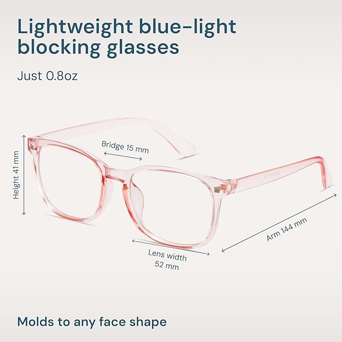 Gaoye Blue Light Glasses for Men - Blocking Square Eyeglasses, Anti UV Ray Computer Gaming Glasses Blue Blockers for Women