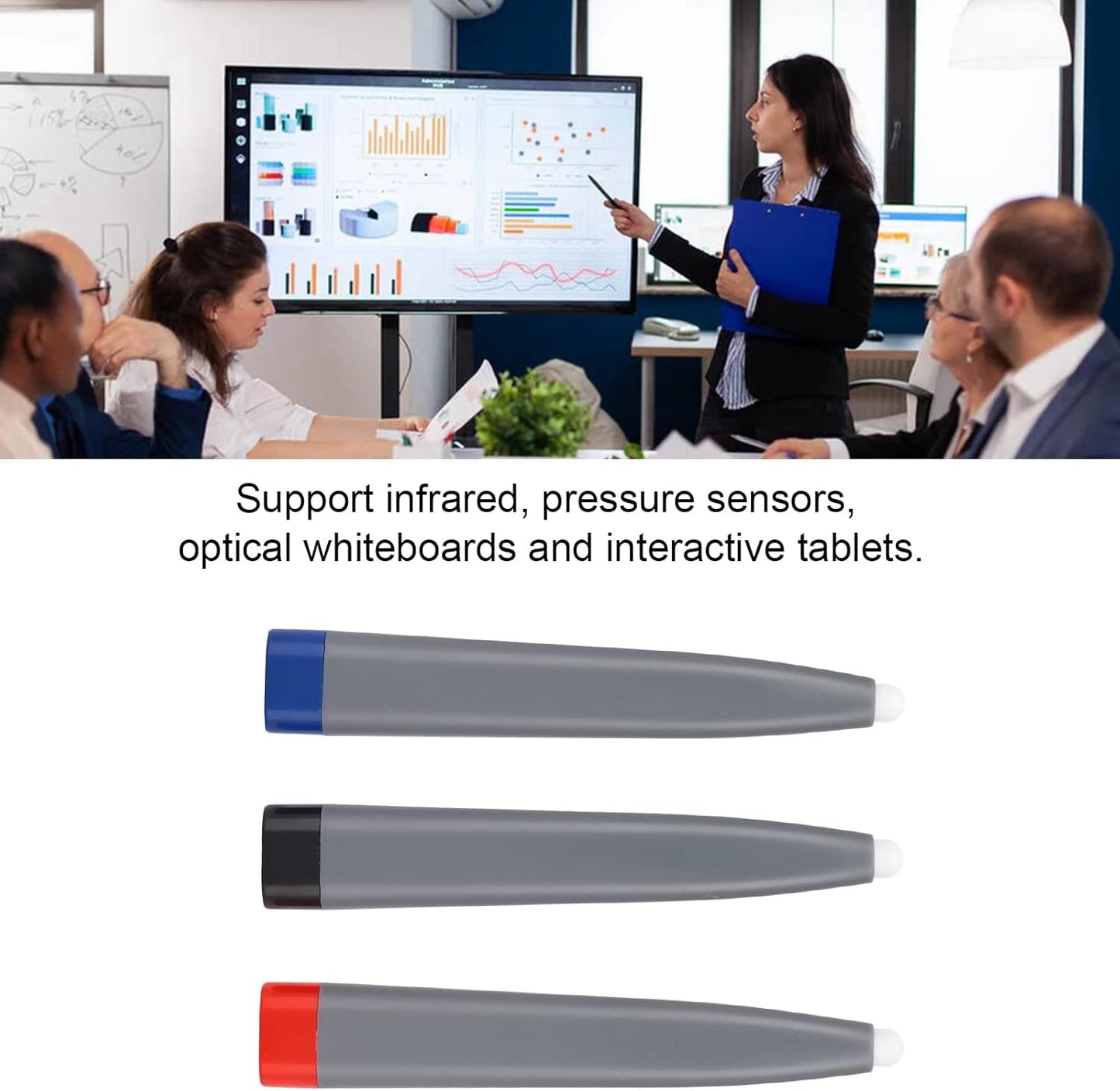 Pissente 3Pcs Touch Screen Pen, Stylus Pens for Touch Screens, ABS Material Wide Application Infrared Tablet Stylus
