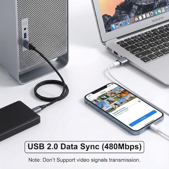 USB to USB C Adapter 10 Pack,USBC Female to USBA Male Adaptor,Mini Aluminum USB Adapters Data Transfer & Charging Converter for iPhone,Samsung Galaxy,Laptop,Charger,Car Play