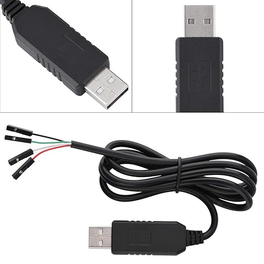 DEWIN USB to TTL Serial - Download Converter Cable Signal 4 Pin, PL2303HX RS232 Upgraded Converter USB to COM/TTL Serial Adapter STC Download Cable,95cm