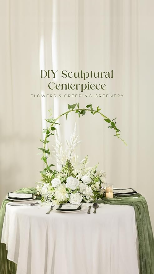Ling's moment Artificial Flowers 50Pcs White Roses Decor w/Stems,3" Real Touch DIY Foam Floral for Wedding Bouquet/Centerpieces, Outdoors Party Backdrop, Room/Table, and Garden/Pot Decorations