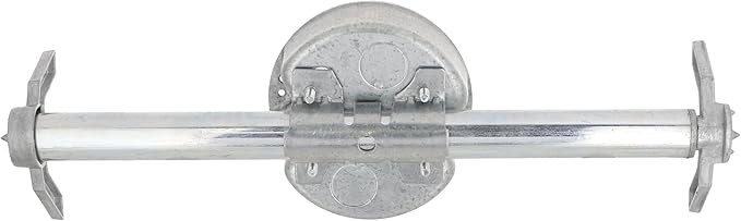 Hubbell Raco 936 4 in. Round Retro-Brace Ceiling Fan-Rated Support, 4 in, Gray