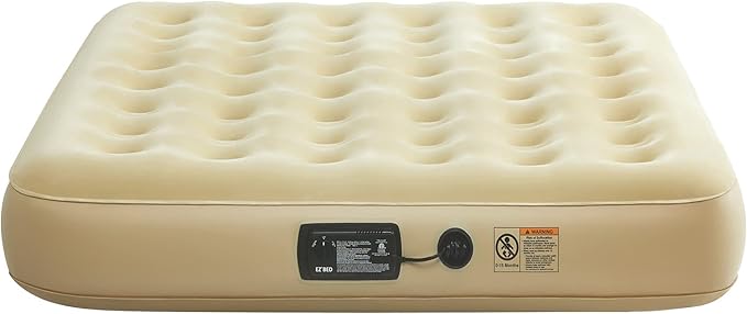 Simpli Comfy Queen Replacement Air Mattress with Built-in Pump – Compatible with EZ Bed, Use Alone or with Frame, Fast Inflation, Portable and Easy Storage