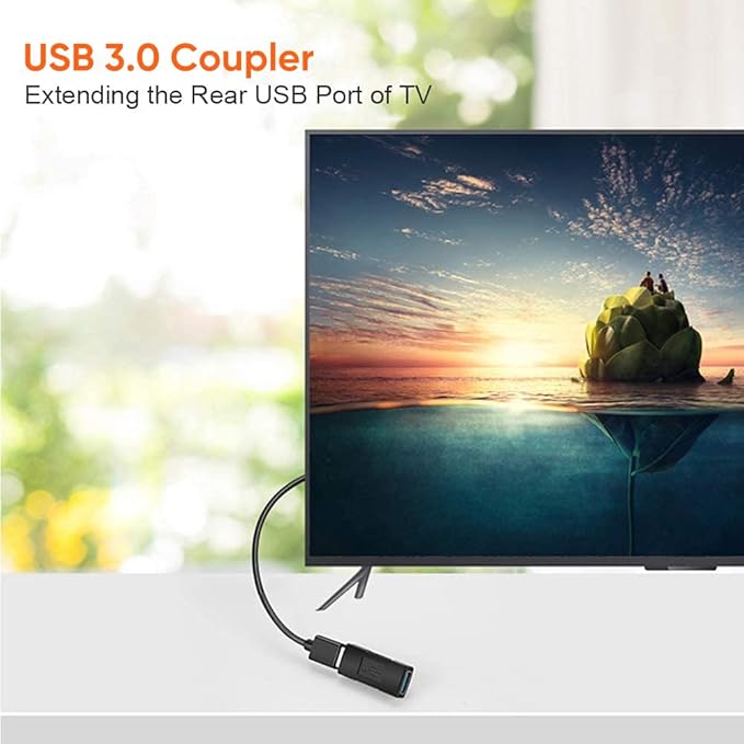 CableCreation 2 Pack USB Coupler USB 3.0 A Female to Female Extension Adapter, Black