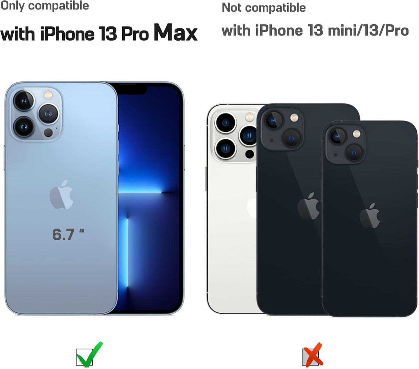 LOHASIC Leather Case for iPhone 13 Pro Max, Premium Slim Classic Cover Soft Grip Shockproof Compatible with 5G 6.7 inch