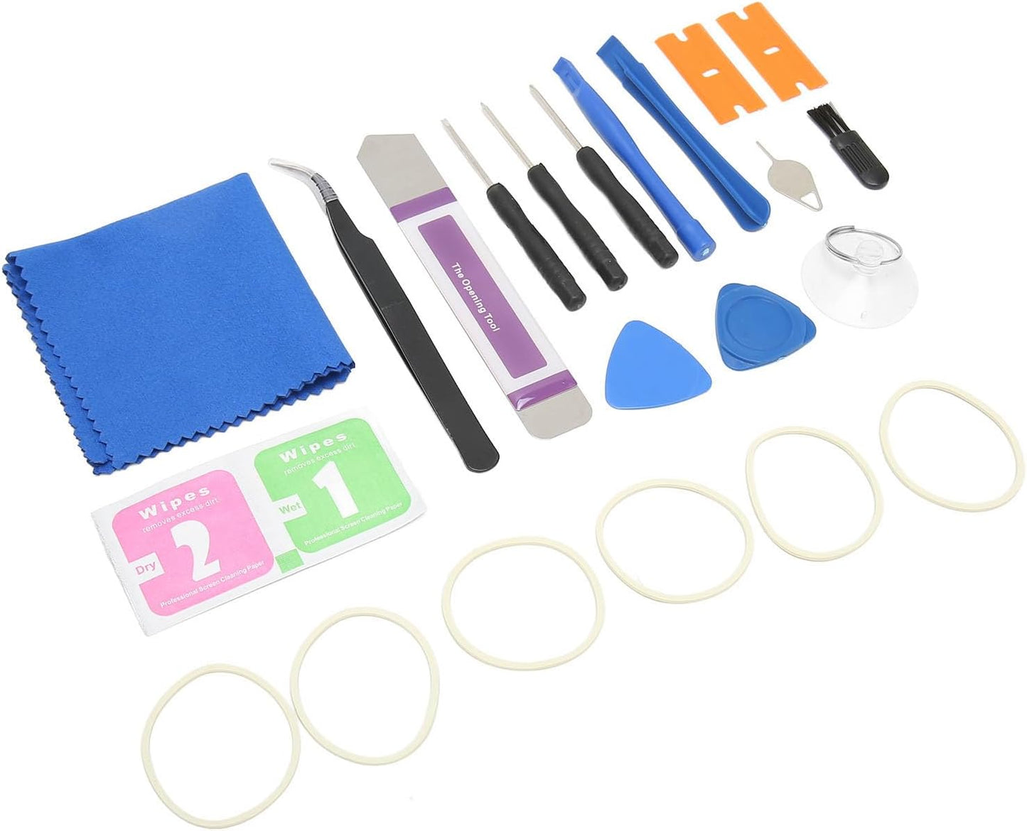 Original Screen Lens Glass Replacement Kit for Samsung S23, Front Outer Lens Glass Repair Kit