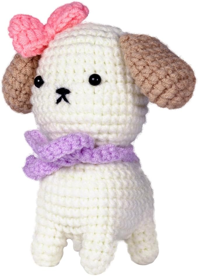 Wizardi Amigurumi DIY Crochet Kit - Dog F07N8-M52