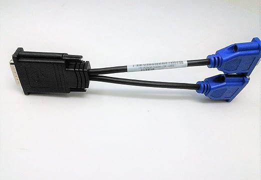 DMS-59 to VGA Splitter for Dual Monitor Setups or as a VGA Adapter Y Cable Cord