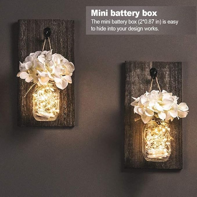 MUMUXI 24 Pack 7.2ft Fairy Lights Battery Operated, 20 LED String Lights, Waterproof Silver Wire, Warm White for Bedroom, Weddings, Halloween, Christmas Decorations, Battery Powered Indoor Outdoor Use