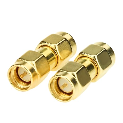 SMA 5 Pack SMA Male to Male Adapter Coupler Coaxial Connector for Antenna, Radio, WiFi