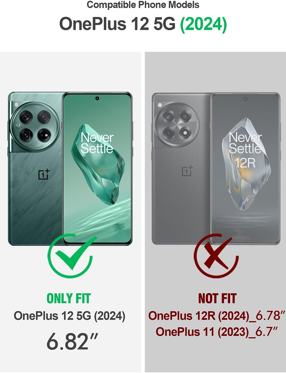 Poetic Guardian Case for OnePlus 12 5G (2024) - Rugged Clear Cover, Full-Body Hybrid, Built-in Screen Protector,