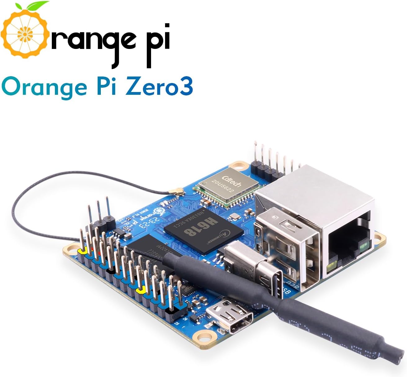 Zero 3 1.5G Allwinner H618 LPDDR4 Quad Core 64 Bit Single Board Computer, Supports 4K Display