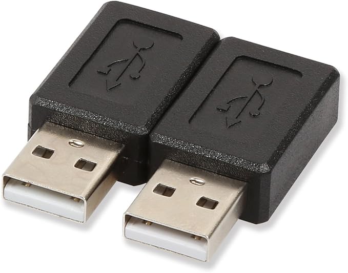 ELECTOP 2 Pack USB 2.0 A Male to USB B Mini 5 Pin Female Adapter Converter
