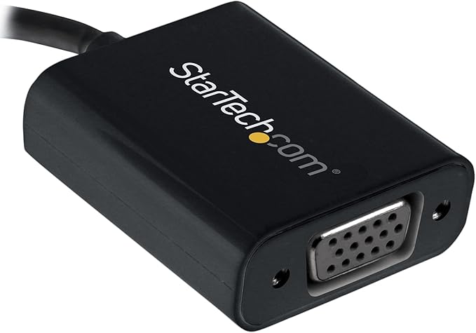 StarTech.com USB-C to VGA Adapter - Thunderbolt 3 Compatible - USB C Adapter - USB Type C to VGA Dongle Converter