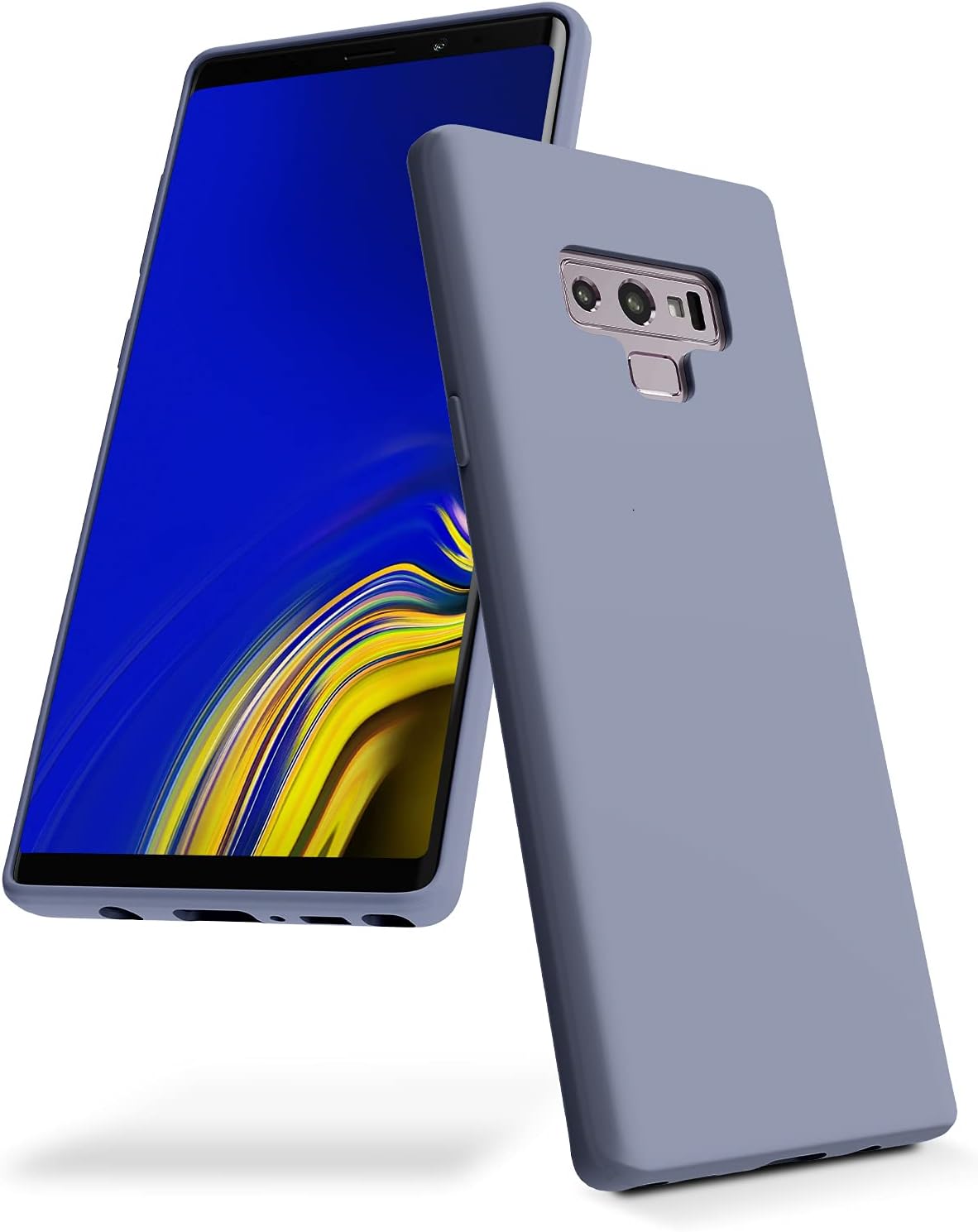 GOOSPERY Liquid Silicone Case for Samsung Galaxy Note 9 (2018), Jelly Rubber Bumper Case with Soft Microfiber Lining