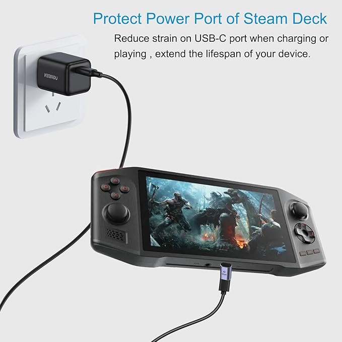 4pcs 90 Degree Right Angle USB C Male to Female Adapter/Connector, USB Type C Adapter Extender Support 100W, 40Gbps, 8K@60Hz for Steam Deck, MacBook,Thunderbolt ect(Up and Down Bend)