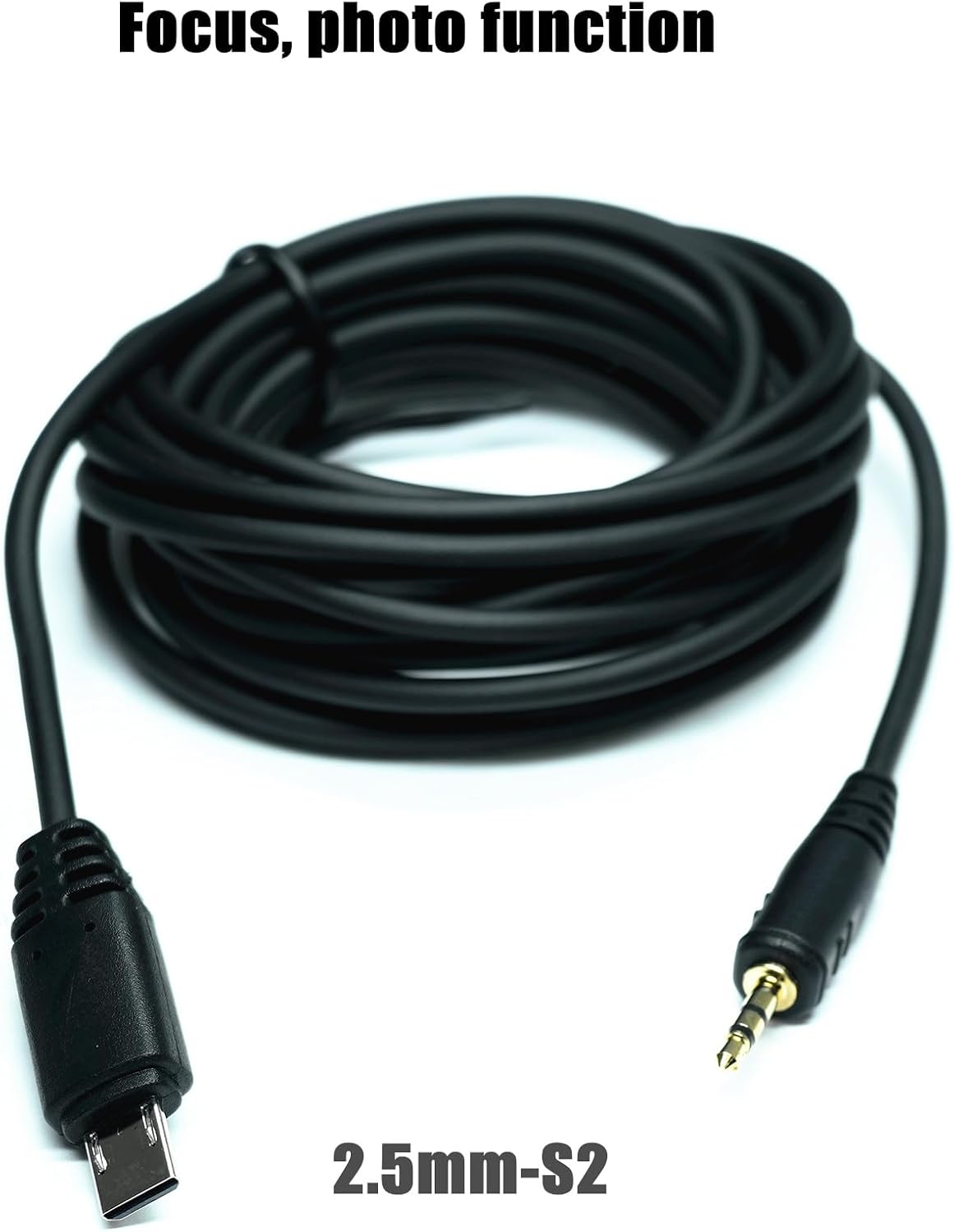 2.5mm-S2 300cm/ 118-inch (2.5mm-S2 118in/3m) Extension Cable Shutter Release Connection Cable (Multi USB) for Sony