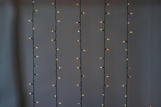 Brite Star 100 Count Mini String Christmas Lights, Clear - 22 feet Indoor/Outdoor Christmas Tree Lights with Green Wire (Set of 2)