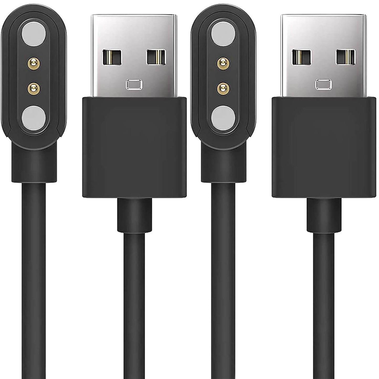 Lamshaw 100cm Magnetic USB Charger for LW77 Smartwatch - Replacement Cable for 1.43 Inches Watch (Black)