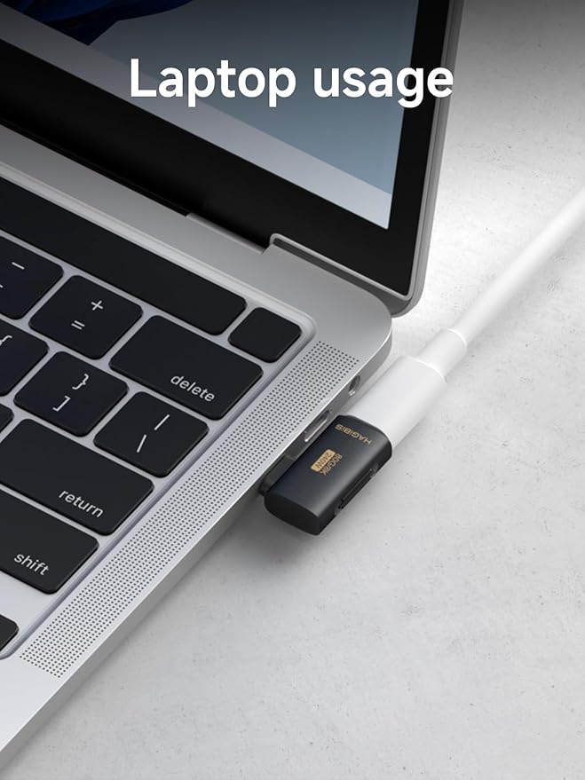 Hagibis 240W 80Gbps 8K@60Hz USB C Adapter, USB-C Male to Female Adapter, USB4 Connecter for Thunderbolt 5/4/3, Laptop, Switch, Dock, Mac, Tablet, iPhone 16 15 Pro Max (TGM11)