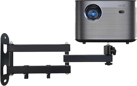 2-Be-Best Projector Wall Mount Upgraded 14" Foldable Arms and Cable Clips Projectors Mount for Wall Quality Cold-Rolled Steel Projector Mount Compatible with XGIMI, PVO, TMY, AuKing Projectors Black