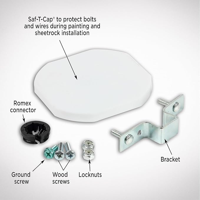 Westinghouse 0110000 Saf-T-Brace for Ceiling Fans, 3 Teeth, Twist and Lock,Silver(Pack of 1)