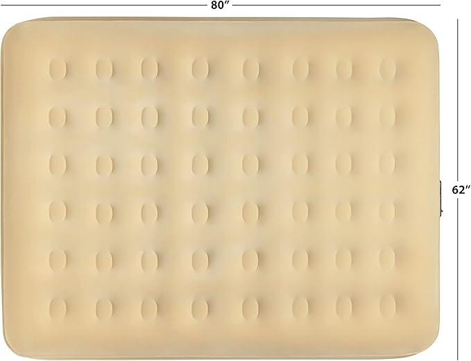 Simpli Comfy Queen Replacement Air Mattress with Built-in Pump – Compatible with EZ Bed, Use Alone or with Frame, Fast Inflation, Portable and Easy Storage