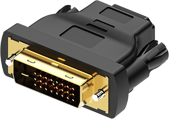 MMOBIEL HDMI to DVI Adapter - Bi-Directional - Male DVI-D Dual Link to Female HDMI - Converter Supports Monitor, PC, TV, Gaming, Projector - 1080p Full HD 60Hz - Gold Connector