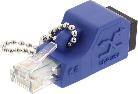 Networx® Fast Ethernet Crossover Adapter (Cat5e) - RJ45 Male to Female - 10/100Base-T Crossover for Legacy Devices