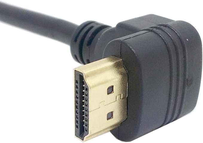 chenyang HDMI Extension Cable,HDMI 1.4 Male to Female 90 Degree UP Angled Extension Cable 0.5m