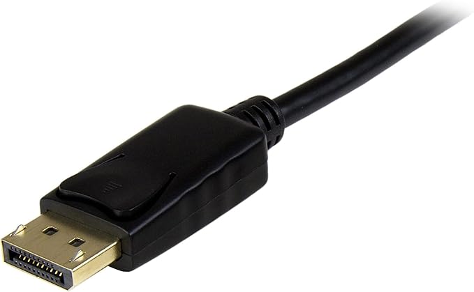 StarTech.com 10ft (3m) DisplayPort to HDMI Cable - 4K 30Hz - DisplayPort to HDMI Adapter Cable - DP 1.2 to HDMI Monitor Cable Converter - Latching DP Connector - Passive DP to HDMI Cord (DP2HDMM3MB)