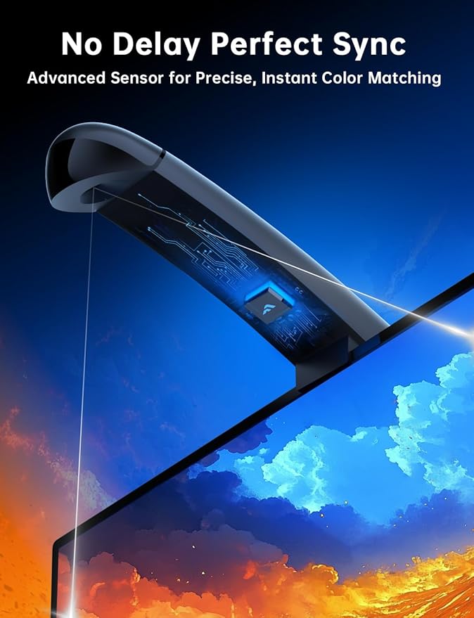 TV LED Backlight, 11.5ft Cuttable TV Lights That Change with TV for 32-50 Inch Screen and PC Monitor, TV Backlight with Sensor, Smart App Control, Game & Music Sync Color Changing Lights