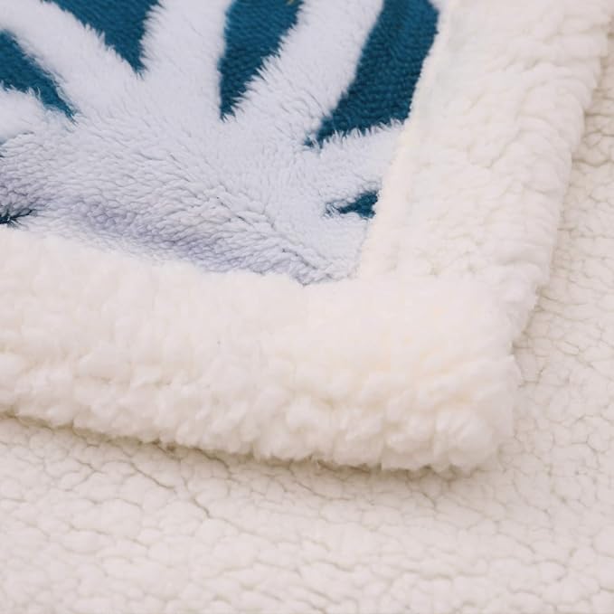 LOMAO Sherpa Fleece Blanket Fuzzy Soft Throw Blanket Dual Sided Blanket for Couch Sofa Bed (Teal, 51"x63")