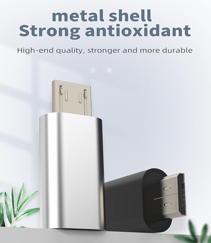 Lightning Female to Micro USB Male Adapter Converter(3Pack) Android Charge & Data Sync Compatible with iPhone 7 8 Plus Xs 11 12 13 Pro Charging for Compatible for Samsung Galaxy S7 S6 Nexus 5 LG