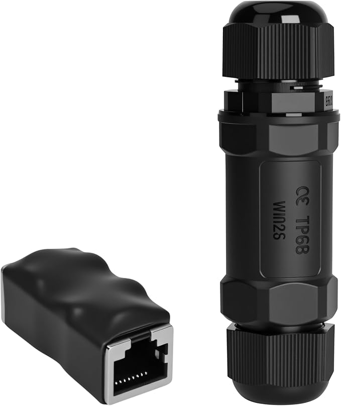 Starlink Ethernet Adapter Kit: IP68 Waterproof RJ45 Coupler for Starlink Cable/Cat7/Cat6/Cat5E/Cat5 Network LAN Cable Extender - Suitable for Repair and Extend Network Cables (Not lightning protected)