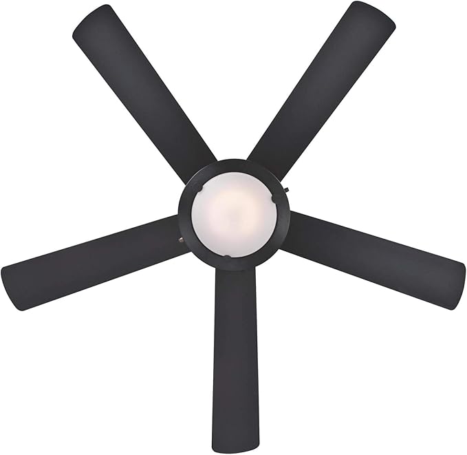 Westinghouse 7224200 Comet Indoor Ceiling Fan with Light, Matte Black