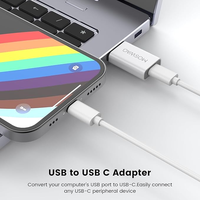 MOSWAG USB-C Female to USB-A Male Adapter