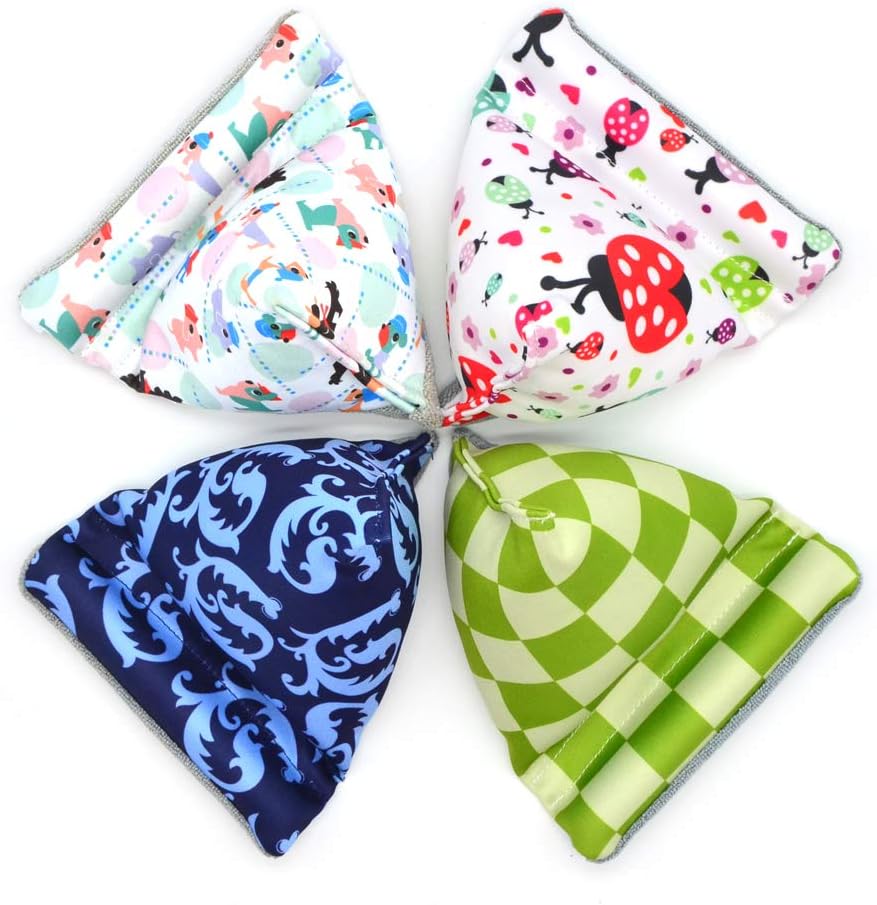 Handmade Fabric Phone Holder for Desk, Phone Pillow Stand for iPhone 15 16 Pro, Bean Bag Holder for iPhone 13 (Blue)