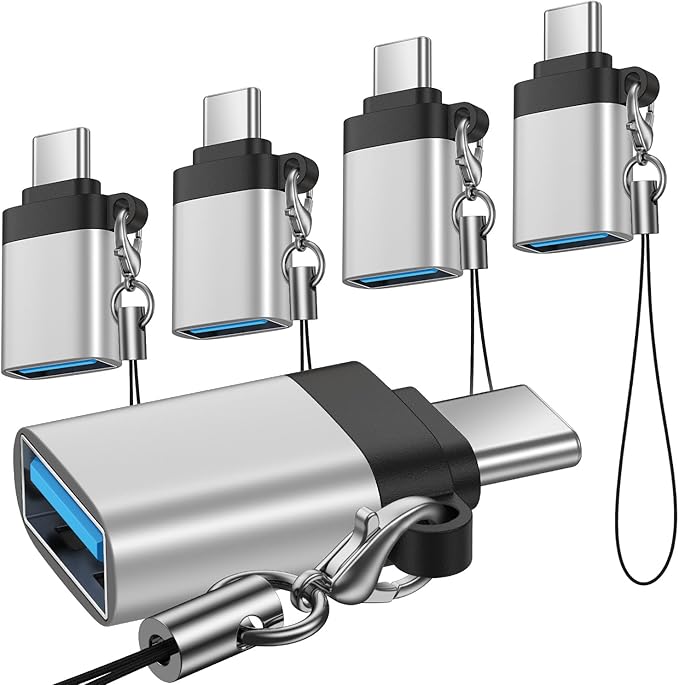 USB C to USB Adapter,5Pack Type C OTG Converter, Type C Male to USB 3.0 Female Adapter for Samsung Galaxy S26 S25 S24 S23 S22 S21 S20 S10 Ultra A17 A16 A15 A14 A13,Google Pixel 10 9 8 Pro