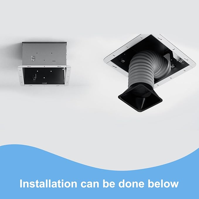 Tech Drive Bathroom Exhaust Fan with Light, 110 CFM, Super Quiet Bathroom Fan with Light and night light,1000lm Dimmable 5CCT LED Light Selectable,Energy Star Ventilation Fan,White