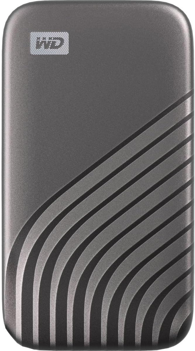 Western Digital 4TB My Passport SSD External Portable Solid State Drive, Grey, Up to 1,050 MB/s, USB 3.2 Gen-2 and USB-C Compatible (USB-A for older systems) – WDBAGF0040BGY-WESN