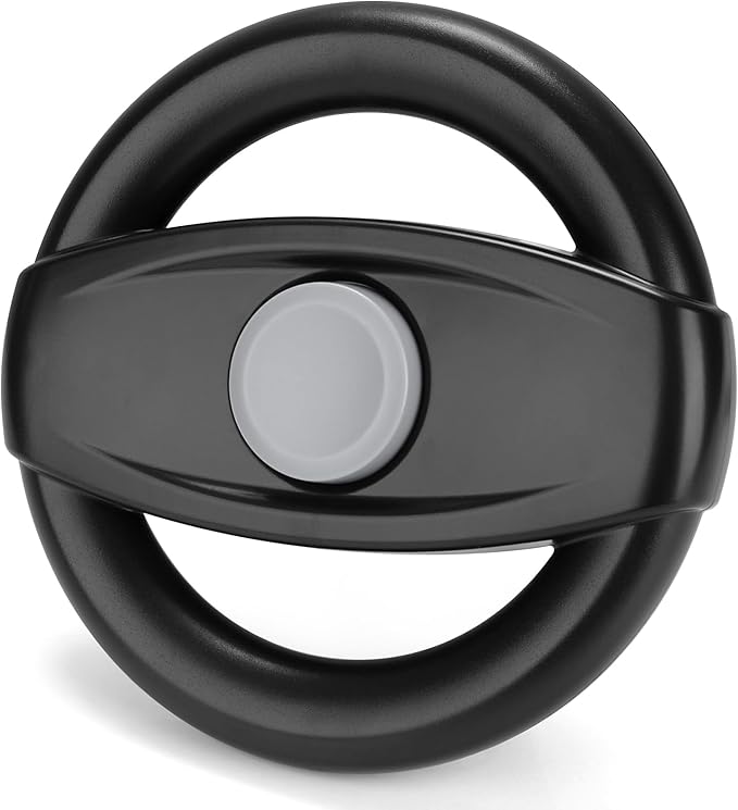 Accmor Stroller Steering Wheel Toy, Pretend Driving Simulated Steering Wheel for Baby Stroller Shopping Carts, Universal Detachable Funny Stroller Shopping Carts Toy Attachment Accessories