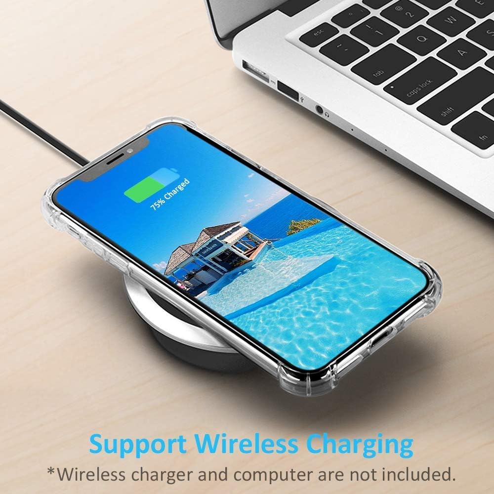 Phone Case Compatible for iPhone XR, Crystal Clear Hard Back Cover with Shockproof Protection, 6.1 inches