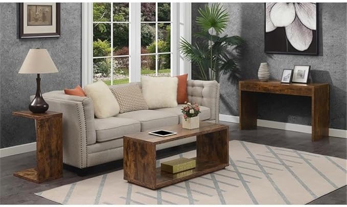 Convenience Concepts Northfield Hall Console Table 48" - Modern, Minimalist Narrow Sofa Display Accent for Contemporary Living Room, Entryway, or Hallway, Barnwood