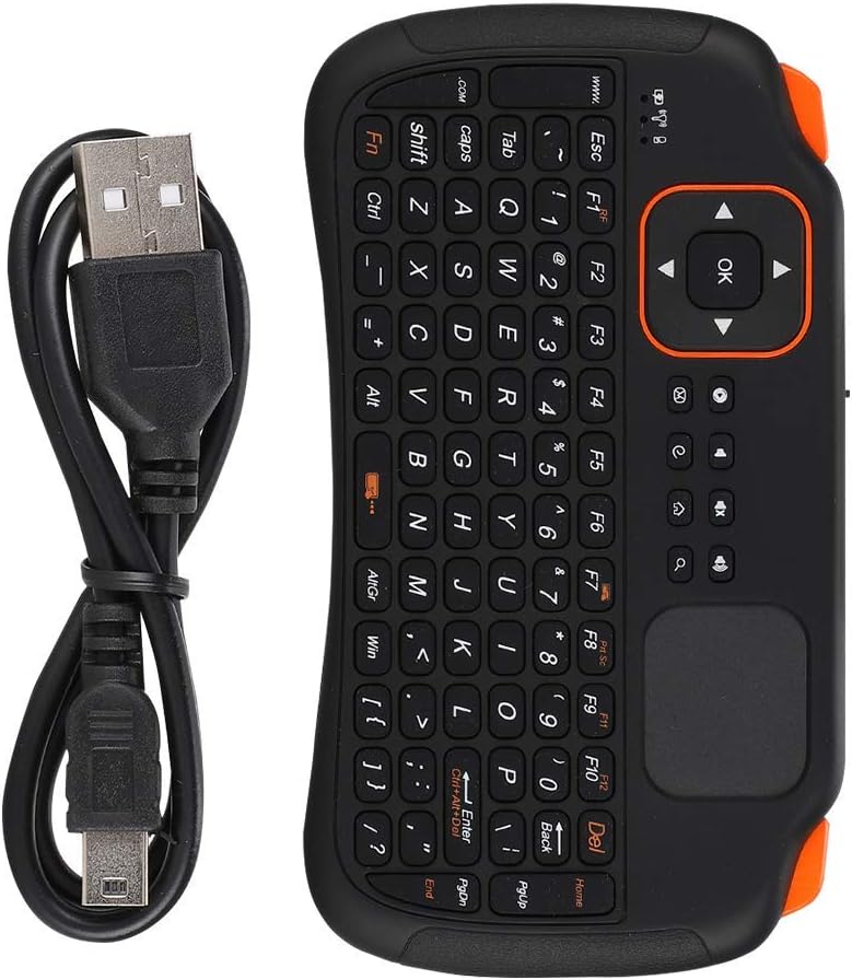 Yoidesu Mini Keyboard with Touchpad Mouse, 2.4GHz Rechargeable 83-Key Mini Keyboard Controller.