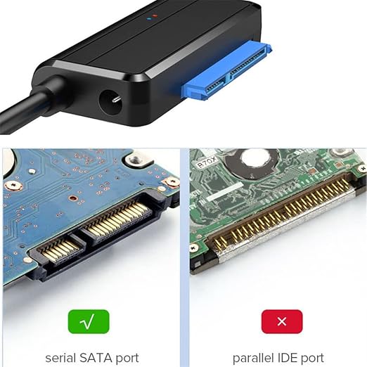 NFHK USB 3.0 to Angled SATA 22 Pin Adapter Cable for 2.5" 3.5inch Hard Disk Drive SSD for Desktop Laptop