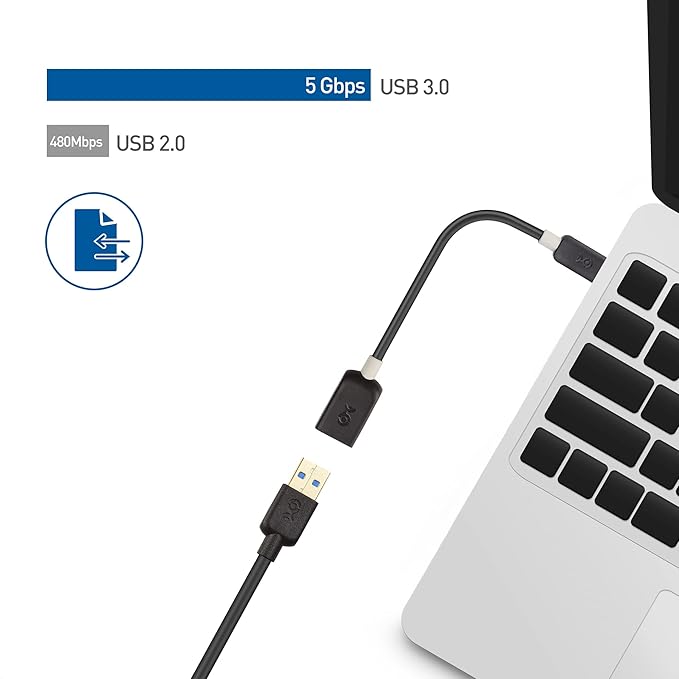 Cable Matters 5Gbps USB C to USB 3.0 Adapter - 6 Inches, USBC Male to USBA Female OTG Adapter, Black